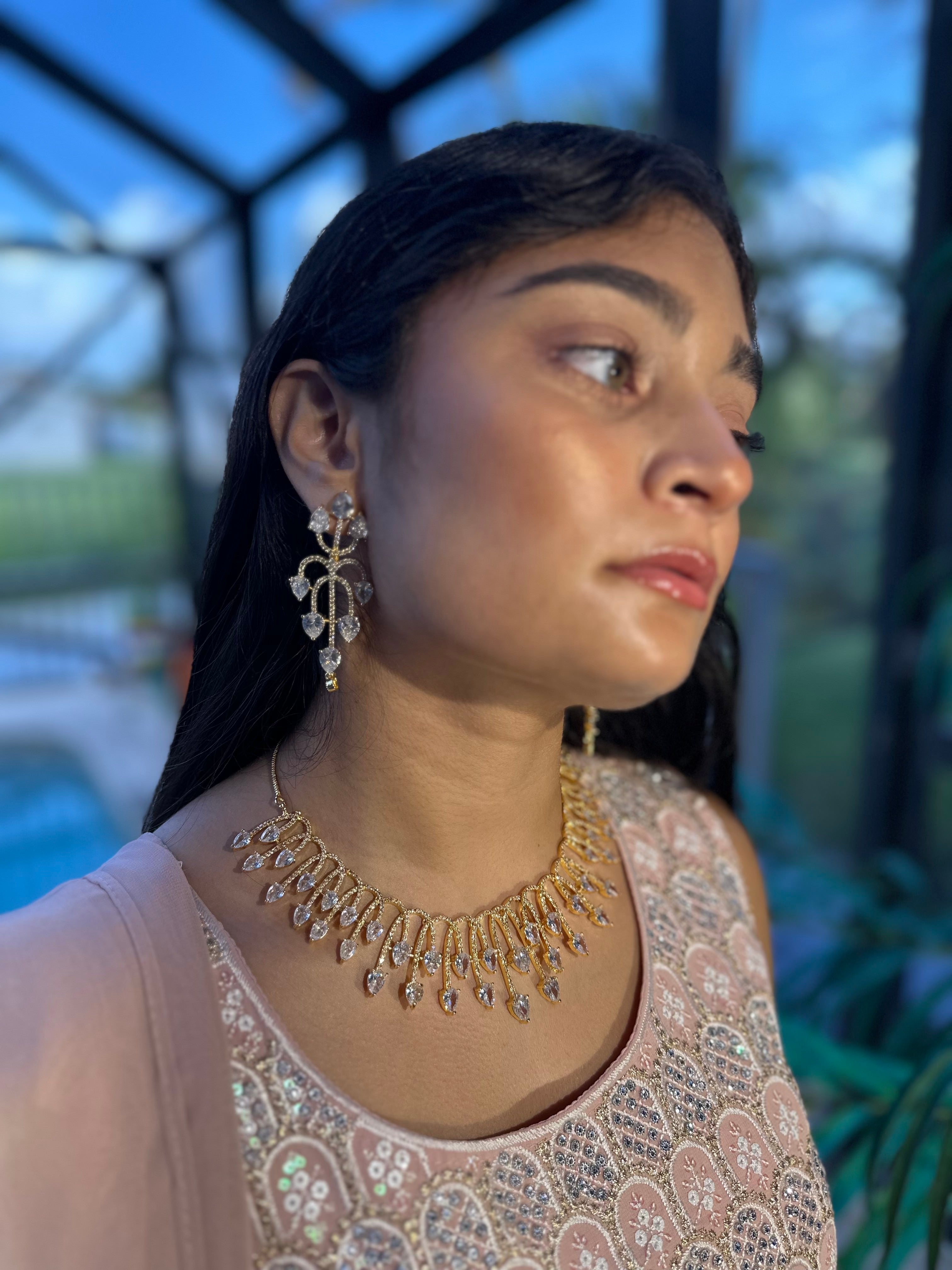 American Diamond Jewelry Set