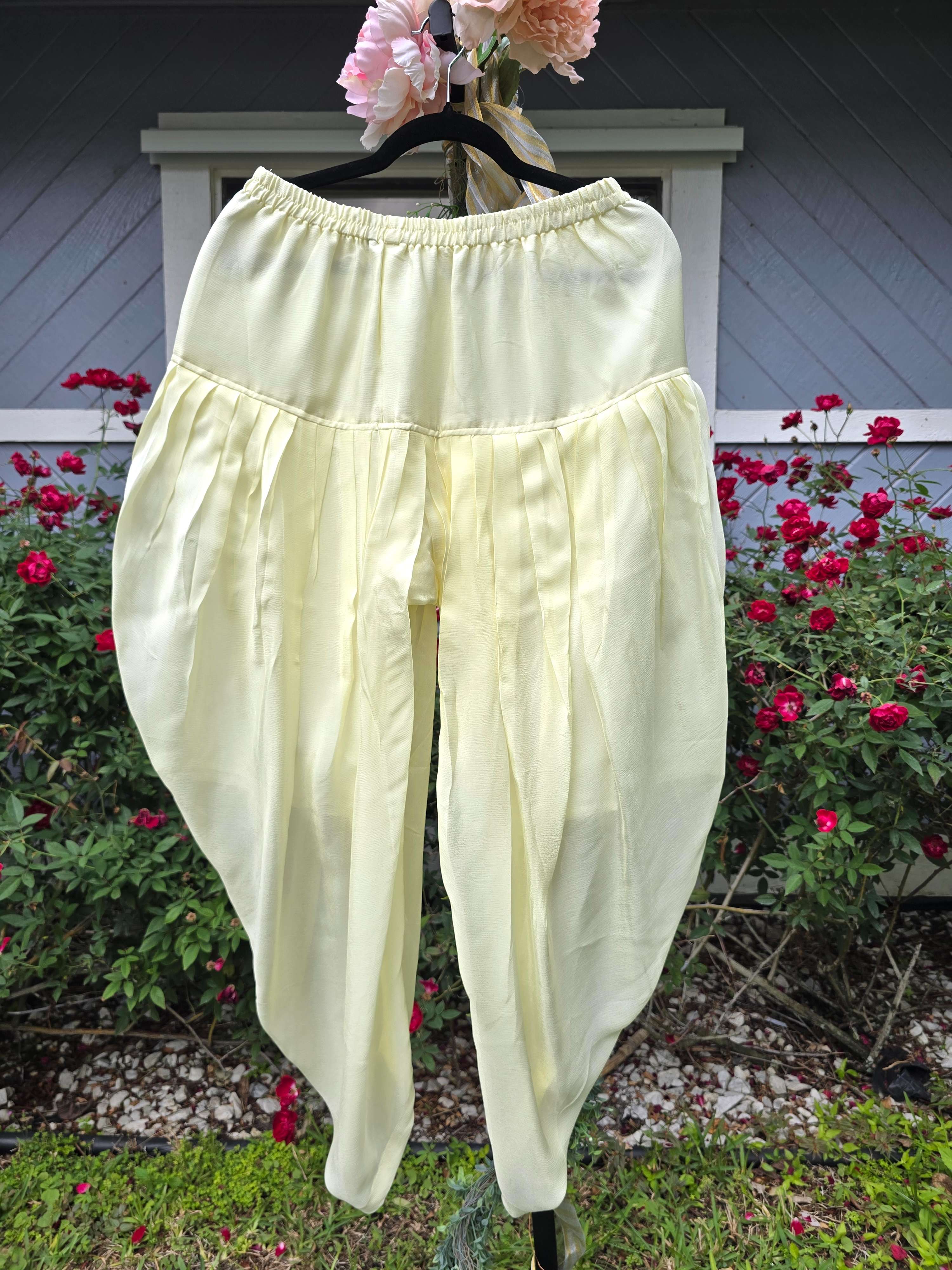 Handworked Kaftan Set with Dhoti Pants