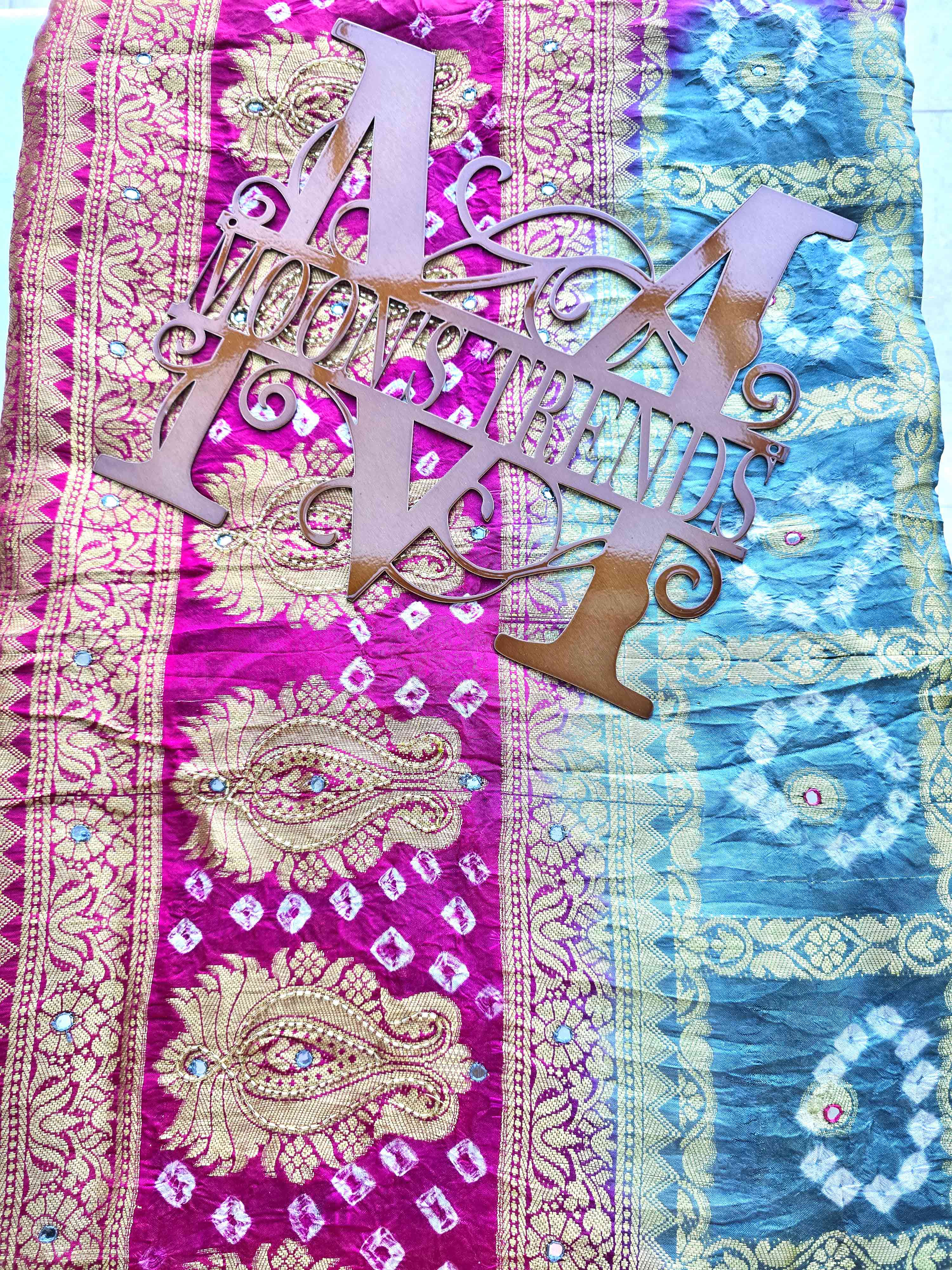 Handworked Silk Bandhani Chunri Sarees