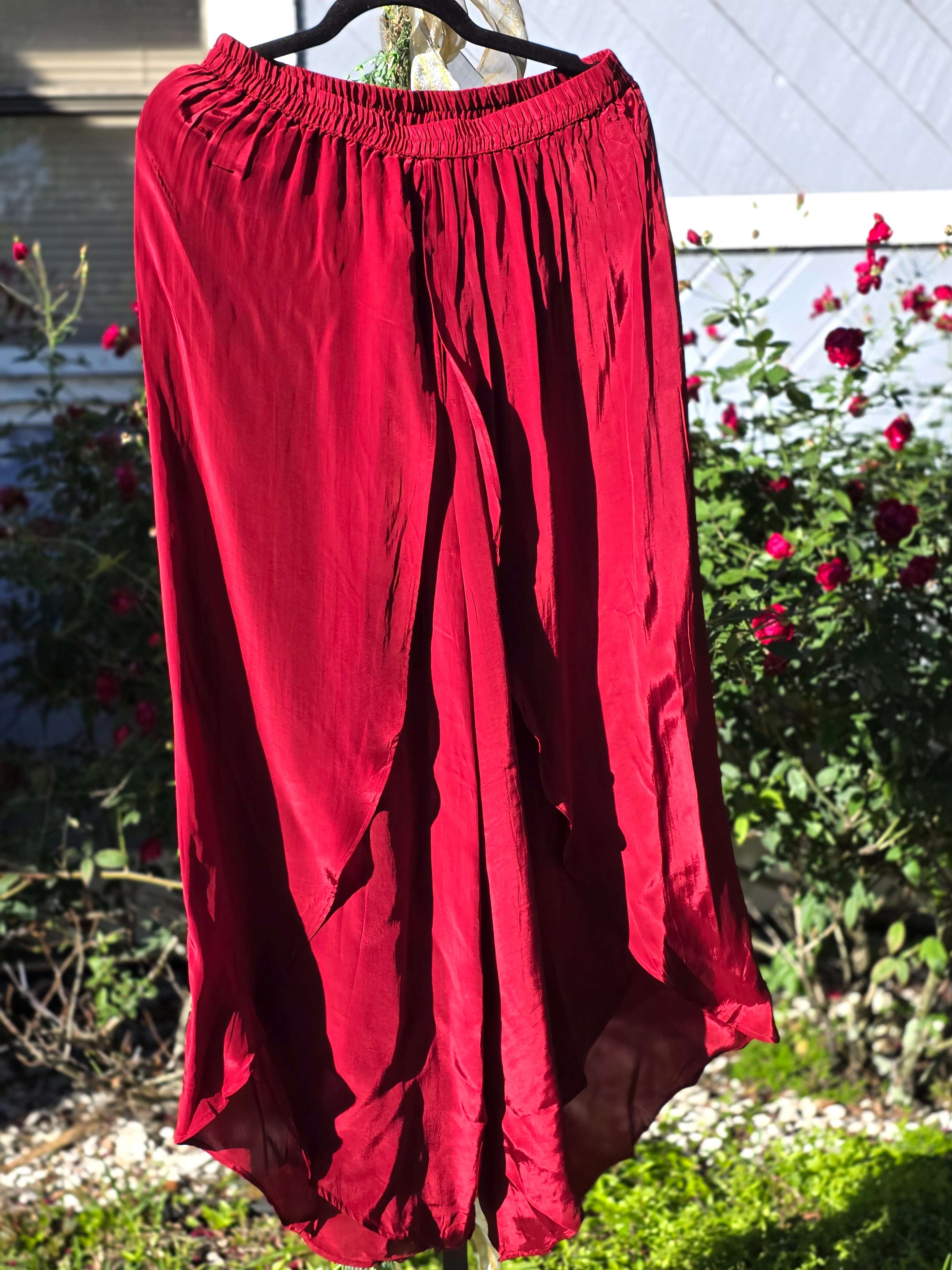 Maroon Silk Co Ords Set with Embroidery Work